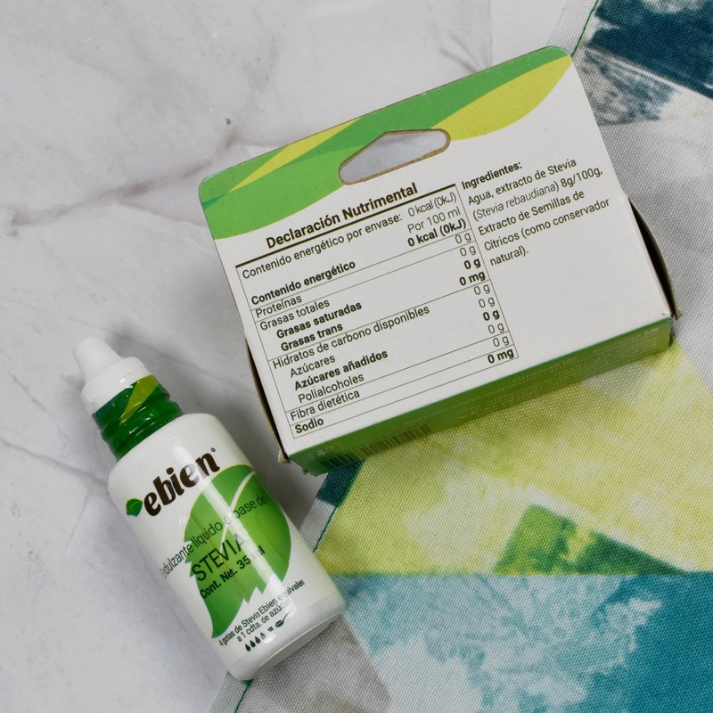 Ebien Stevia Líquida 35ml (3 pack) : Endulzante Natural sin