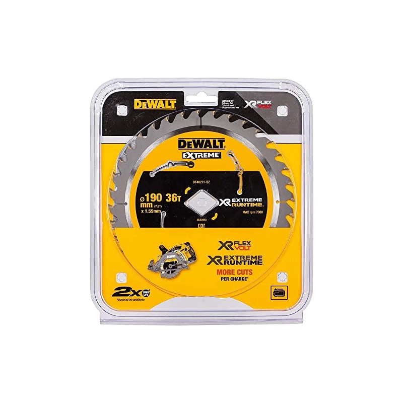 DEWALT DT40271 190mm 36 Tooth Diamond Bore Blade for Dcsdcs577