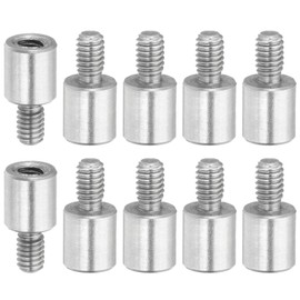 PATIKIL 10 Pcs M2.5x6+4mm Stainless Steel Standoff Extension Posts Screws,Metric Male Female Thread Adapters Spacer for PCB,Quadcopter Drone,Computer & Circuit Board Assortment Kit