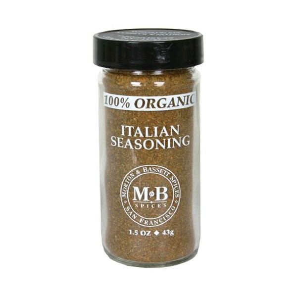 Morton & Bassett Organic Italian Seasoning, 1.5-Ounce Jars (Pack of 3)
