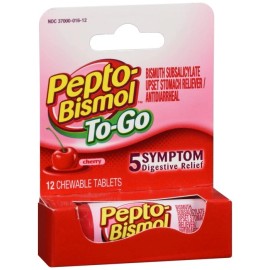 Pepto-Bismol PEPTO BISMOL TO GO CHEW TAB CHERRY 12CT