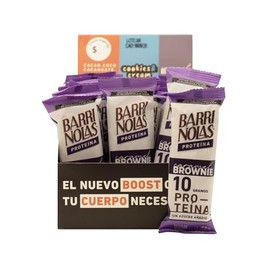 BARRINOLAS PROTEÍNA PACK 15 Pz: Sabor Brownie - 10g de Proteína por Barra - Sin Azúcar Añadida - Snack Saludable y Delicioso