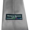 Romario Manzini Formal Tie Solid Dark Silver TO-50