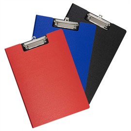 Clipboard with Cover, Xndryan 3 Pack Fold Over Clipboards A4 Clipboard Folder Plastic Clipboard Hardboard Clipboard with Writing Surface Handy for Nurses, Business, Office, School