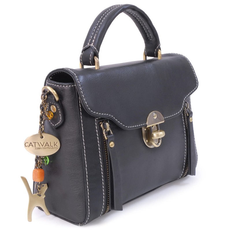 Catwalk Collection Handbags - Athena Women's Leather Shoulder Bag -