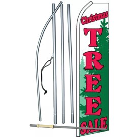 Neoplex Christmas Tree Sale Flag Flutter Feather Banner Swooper Bundle Kit