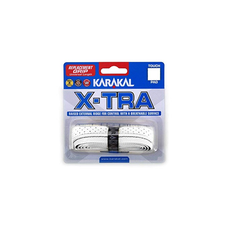 Karakal X-Tra Replacement Grip, Color- White