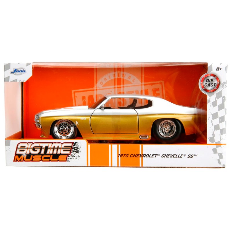 Jada Toys BIGTIME MUSCLE 1/24 1971 Chevy Chevelle SS Gold/Silver