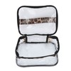 3pcs Makeup Bag Set Leopard Print Large Capacity Portable Waterproof