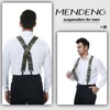 MENDENG Suspenders for Men Heavy Duty Swivel Hooks Camo X-Back