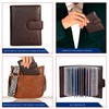 StarHide Soft Genuine Leather Compact Credit Debit Card Holder Wallet