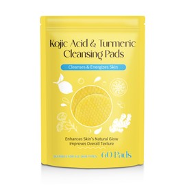 Turmeric Cleansing Pads, Turmeric Face Scrub Pads for Cleansing and Exfoliating Helps Balance Skin. (60 Pcs)