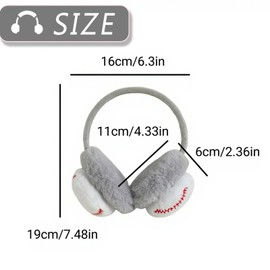 Ccomage Kids Furry Cute Basketball Winter Earmuffs Age 3-12 Boys Girls Winter Fluffy Thermal Ear Warmers Windproof Headband Outdoor Activities Earflap Ear Warmers Protector Xmas Birthday Gift