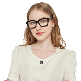 ZXYOO 6 Pack Oversize Square Design Reading Glasses for Women, Blue Light Blocking Computer Reader（6 pack Mix +1.75）