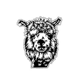 WickedGoodz Llama Vinyl Decal - Funny Farm Sticker, for Tumblers, Laptops, Car Windows - Llama Sticker