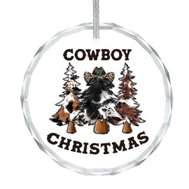 ignytiger Cowboy Ornaments for Christmas Tree, Cowboy Christmas Ornaments, Western Christmas Ornaments, Western Christmas Decorations, Cowboy Christmas Decorative Hanging Ornament