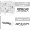 TA-VIGOR 40Pcs Screw Cap Covers, 17 x 4mm Plastic Screw