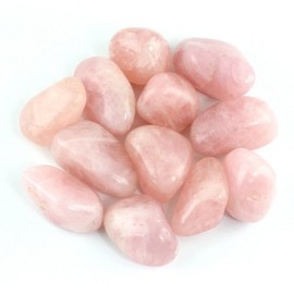 Crystal Allies Materials: 1lb Bulk Tumbled Pink Rose Quartz Stones from Brazil - Large 1" Natural Polished Gemstone Supplies for Wicca, Reiki, and Energy Crystal Healing *Wholesale Lot*