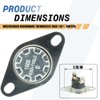 WB20X10060 Microwave Thermostat Disc 110℃ Switch Compatible with GE Replacements