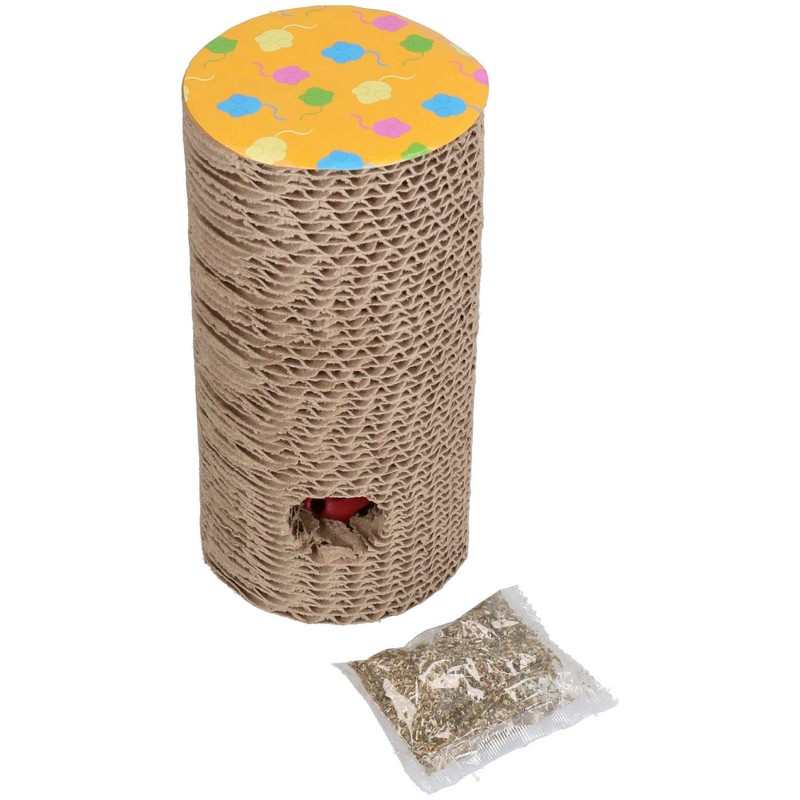 Cat 'n ' Caboodle, Claw-n-Roll Scratch Pad for Cats, Grey
