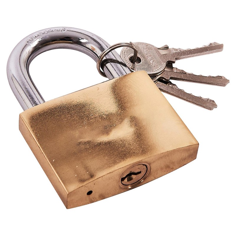 Dapetz ® Brass 60mm Padlock Mini Small Luggage Travel Holiday