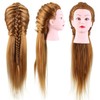 40% Real Human Hair Mannequin Head Hairdresser Training Head Cosmetology