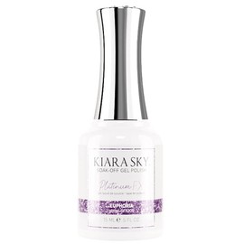 KIARA SKY PlatinumFX Reflective Gel Polish - Professional Polish for Nail Art - Holographic Glitter - Sparkly Varnish Manicure 0.5 fl oz, Euphoria (purple)