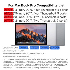 (Silver) LCD Screen Replacement for MacBook Pro A1706 A1708 EMC 3071 EMC 3163 EMC 2978 EMC 3164 Retina Full Display Assembly A+++ FOCUS LCD