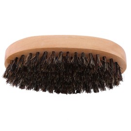 Beard Brush, Faux Boar Bristle Beard Brush, Small Beard Comb Boars Hair Wood Comb for men Pearwood Works With All Beard Balms and Beard Oils Softening and Conditioning Itchy Beards