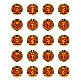 20 x 25mm German Democratic Republic GDR Coat of Arms Stickers for Car, Laptop and More