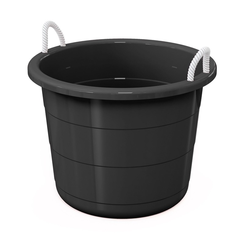 Life Story Large 17 Gallon Flexible Plastic Storage Bucket Container