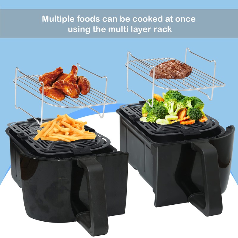 2 Stainless Steel 304 Reversible Multi Layer Racks compatible with