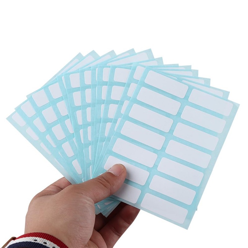 Vctitil 168pcs in 12Sheets Price Sticker Blank Note Labels Sticky