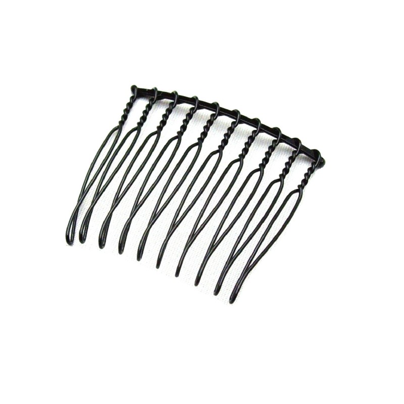 [Made in Japan] Comb 10 Pairs Set of 10 * Black