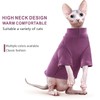 Idepet Sphynx Cats Sweater 2 Pack,Turtleneck Hairless Cat Shirt Soft