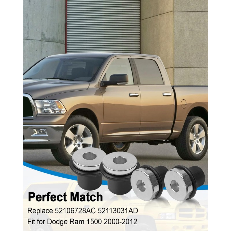 4Pcs Steering Rack and Pinion Bushing Fit for Dodge Ram