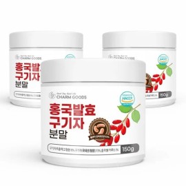 Charm goods Fermented Cheongyang Wolfberry Powder Domestic Heungkuk Wolfberry Extract Powder Fermented Lactobacillus 3 cans / 발효 청양 구기자 분말 국내산 흥국 구기자 추출 가루 발효 유산균 3통