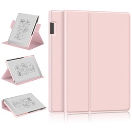 TOPCASE 360° Rotating Case Compatible with Remarkable Paper Pro 11.8 inch Tablet with Pen Holder and Auto Sleep/Wake,Rosegold