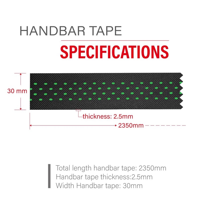 CNCLOL Road Bike Handlebar Tapes,2350mm Bicycle Handlebar Tapes,Green
