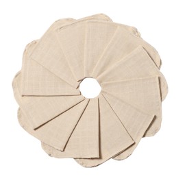 MOMSMENU Gauze Handkerchief, 2-Layer, Organic Cotton Handkerchiefs, 12 Pieces, 9.8 x 9.8 inches (25 x 25 cm)