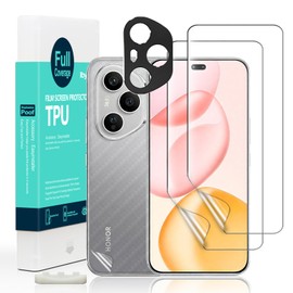 Ibywind For Honor 400 Pro 5G Screen Protector,2 Pack Flexible TPU Film,With 1PC Metal Camera Lens Protector,1PC Back Film,Easy Install Kit[Anti-Bubble][Self-healing]
