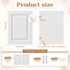 Memorywuu 2 Pcs Built-in Cabinet Doors with Silver Handles 16.25