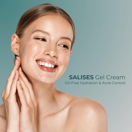 Sesderma SALISES Moisturizing Gel Cream, Acne Treatment for Oily & Combination Skin, Control Breakouts & Hydrate, 1.7 fl oz