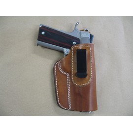 IWB Leather in The Waistband Concealed Carry Holster for Kimber 1911 Full Size 5" TAN RH