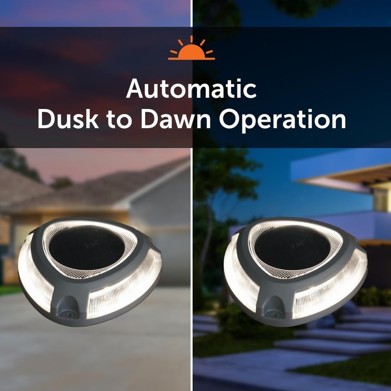 Step Light with Motion Sensor, Set of 4 Driveway Lights,
