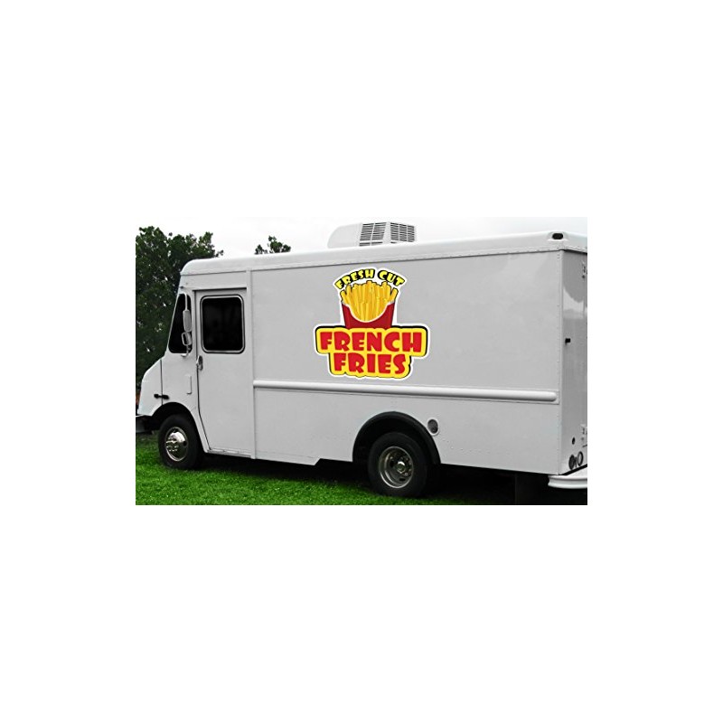 French Fries 12" Concession Decal Sign cart Trailer Stand Sticker