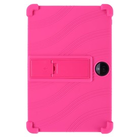 Silicone Case for TUOHAITIME C5 11 inch/COLORROOM C5/JIKOCXN C5 / aiprotablet C5 Tablet 11 lnch Android Tablet case,Kids Friendly Cover Adjustable Stand (Rose)