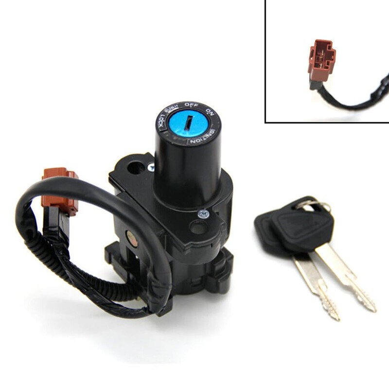Motorcycle Ignition Switch Lock Set w/Keys Gas Cap & Seat