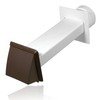 Spares2go External Wall Vent Cowl Kit for Indesit Vented Tumble