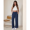 DLOODA Wide Leg Pants Women High Waisted Slacks Lounge Baggy